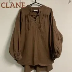 21AW CLANE クラネ LACE UP DENIM TOPS