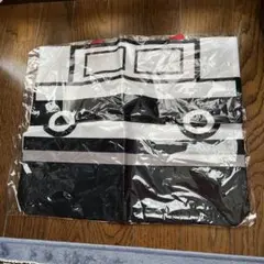 エコバッグ 白黒ストライプパトカー