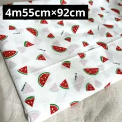 難あり　4m レトロ　スイカ　生地　夏　布　はぎれ　キッズ　ハンドメイド　手芸