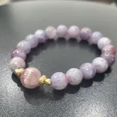 パープルトルマリンシリカブレスレット