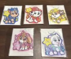 かっぱ寿司 パウパトロールおなまえラバーチャーム　コンプリート5点セット