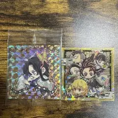 鬼滅の刃 デフォルメシール ウエハース 胡蝶カナエ＆胡蝶しのぶ 若き隊士たち