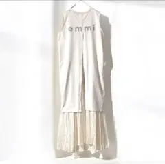 emmi atelier ノースリーブ　 ワンピース シャイン