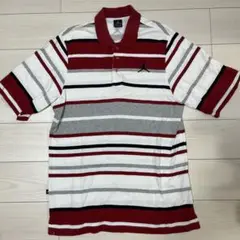 Jordan ポロシャツ XL 赤白ストライプ