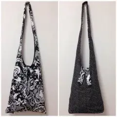 【ベルリン製】未使用 リバーシブル ハンドメイド サドゥーバッグ