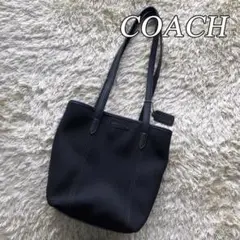 美品 COACH コーチ トートバッグ ウレタン レザー 型番6201