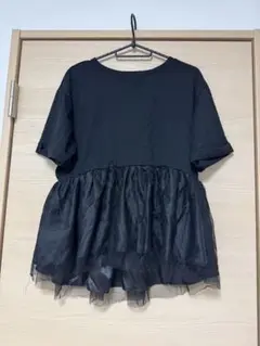 しまむら タグ付き rose form チュールドッキングトップス L