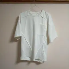ホワイト 半袖 Tシャツ ポケット付き