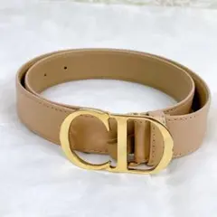 DIOR CDロゴ バックル ベルト ベージュ