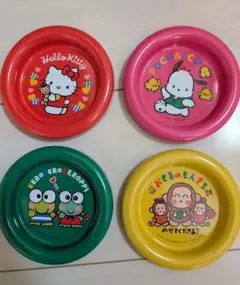 平成レトロ　サンリオ　缶製　コースター　4枚セット