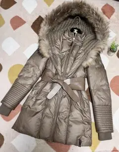 RUDSAK ルドサック カナダ ラクーンファー ベルト付きダウンジャケット
