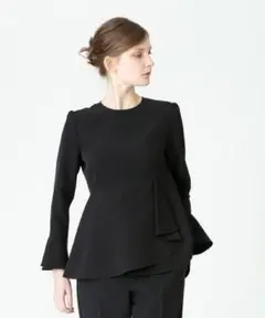 ルルウィルビー♡定価29,700 ダブルクロスペプラムブラウス