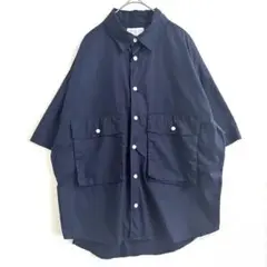 チャオパニックティピー　半袖　シャツ　メンズ　M ネイビー 綿　美品