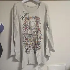 スカラーscolar長袖カットソーMライトグレー