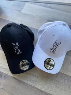 YSL 9FORTY ベースボールキャップ ホワイト ブラック セット