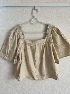 【美品】H&Mオフショルダー バルーンスリーブ トップス