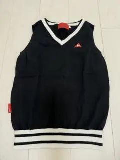 le coq sportif ブラック Vネック ベスト L