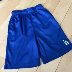 キッズ　ドライ　メッシュ　パンツ　ドジャース　140 青
