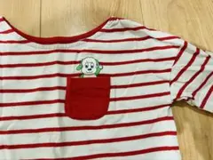 いないいないばあ　わんわん　ボーダーカットソー　ポッケ付き