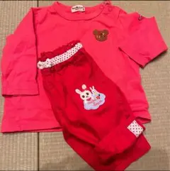 ミキハウス ハーフパンツ　ホットビスケッツ　長袖Tシャツ　80cm セット