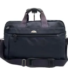 極美品 サムソナイト Samsonite ビジネスバッグ　ショルダー ネイビー