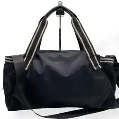 美品　agnes b. アニエスべー　2way ボストンバッグ　ナイロン　黒