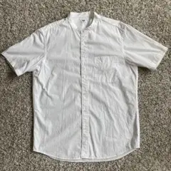 UNIQLO コットンスタンドカラーシャツ 白　　Mサイズ