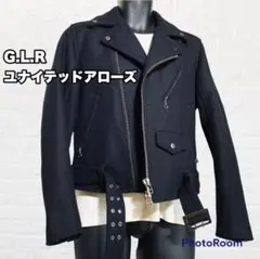 ユナイテッドアローズ ライダースジャケット メルトンウール ダブル 黒 M 中綿
