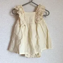 プティマイン　フリル付ロンパース　70cm