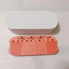 メイクブラシクリーニングボックス 化粧道具オーガナイザー 顔 ビーズ ワイプ