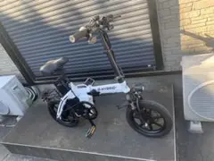電動フルアシスト折りたたみ自転車 14インチ 48v 8.8Ah アクセル付き