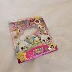 平成レトロ　るんるんトゥモロー　フレークシール　うさぎ　いぬ　りす