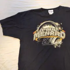 00s 古着 3XL Paul Menard 27 Tシャツ 黒