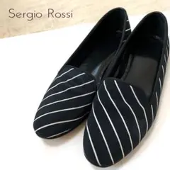 sergio rossi 伊製 ローヒールパンプス ブラック 23.5cm