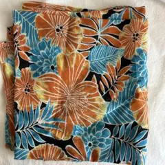 花柄マルチカバー 100%コットン