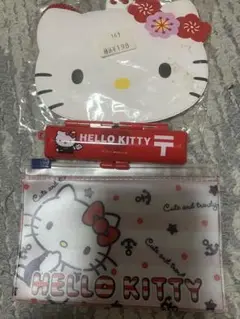 ３点セット　キティ　小物入れセット　印鑑ケース