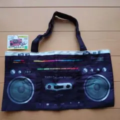 ラジカセ柄トートバッグ