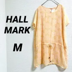 【HALLMARK】 タグ付き トップス チュニック オレンジ系 M 裏地あり