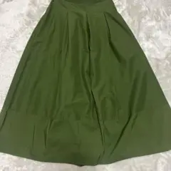 【美品】クロロシスター　フレアスカート　レディース　カーキ　フリー