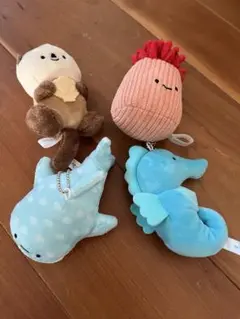 にっこりーノ クオリア 海の仲間たちのぬいぐるみ3 ジンベエザメ　ラッコ