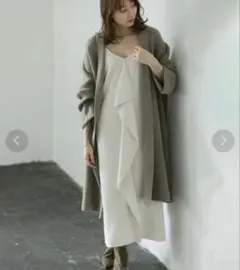 ノーブル　2WAYラッフルキャミワンピース　中村麻美さん着用