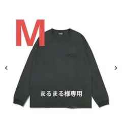 XG GR8 長袖Tシャツ Mサイズ グレー(黒) XG×GR8×KOSUKE KAWAMURA Pigment Dyed Long Sleeve Tee / BLACK