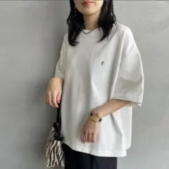 [GYMPHLEX/ジムフレックス]クルーネックTシャツ ホワイト 5分袖