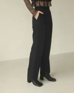 《美品》TODAYFUL ジョーゼットスリットパンツ ストレートパンツ