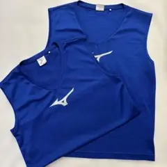 Mizuno 青 Vネックシャツ 160サイズ2枚セット