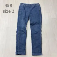 45R ストレッチ アンクル スリム パンツ 2 テーパードパンツ