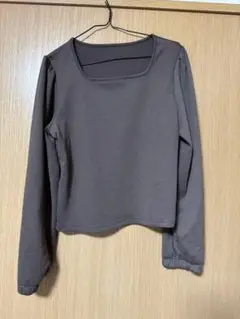 SHEIN 長袖 トップス トレーナー ブラウン XLサイズ