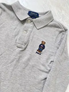POLO RALPH LAUREN グレー ポロシャツ　ポロベア　長袖