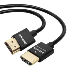 バッファロー HDMI スリム ケーブル 1m ARC BSHD3S10BK