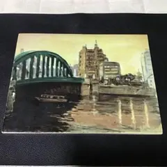 油彩画 都市風景